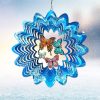 Hummingbird Wind Spinner – Hummingbird Gift for Women Men, Metal Wind Spinners for Outdoor & Indoor Decoration 12in 3D Hanging Bird Wind Catcher Unique Garden Decor Kinetic Yard Art Ornament