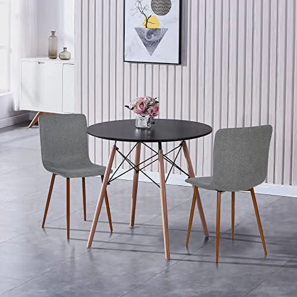 xrboomlife White Dining Table 31.5”u2013Small Round Modern Dining Room Table Kitchen Table Coffee Table – for 2 to 4 People - Image 3