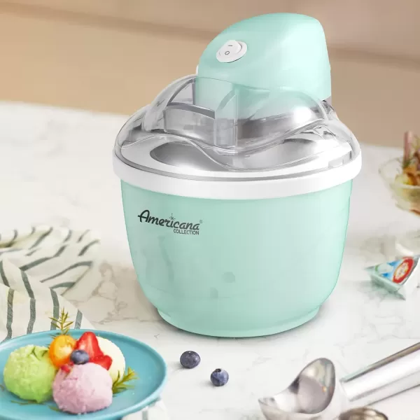 Ice Cream & Ice Cream Makers Collection Elite EIM520M 1 Quart Automatic Easy Homemade Electric Ice Cream Maker, Frozen Yogurt, Sorbet, Gelato Treat, with Recipes, Mint(Spearmint) - Image 6