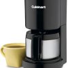 Cuisinart DCC-450BK 4-Cup Coffeemaker with Stainless-Steel Carafe, Black