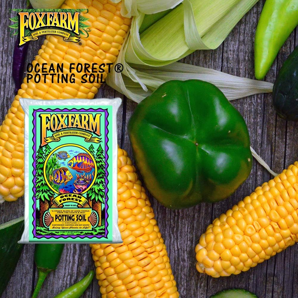 Fox Farm Ocean Forest Potting Soil Organic Plant Fertilizer for Garden Plants Indoor and Outdoor – Plant Soil – 38.5 Quart (1.5 cu ft). – (Bundled with Pearsons Protective Gloves) (4 Pack) - Image 3