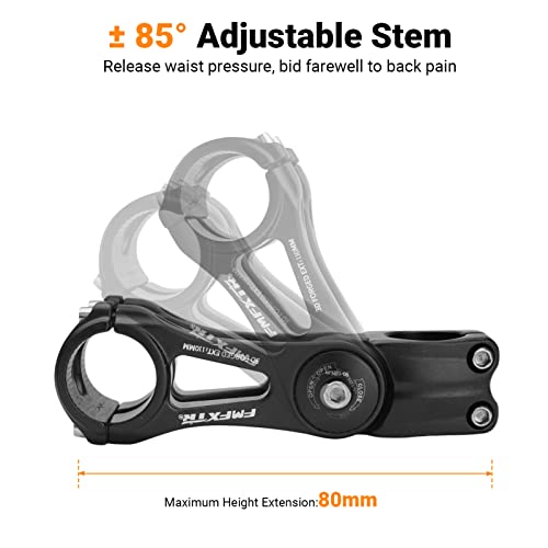 Himiway Bike Stem 110mm Adjustable MTB Stem Aluminum Alloy Bicycle Handlebar Stem Extender Riser for Most Mountain Bike Road City Bike MTB - Image 2