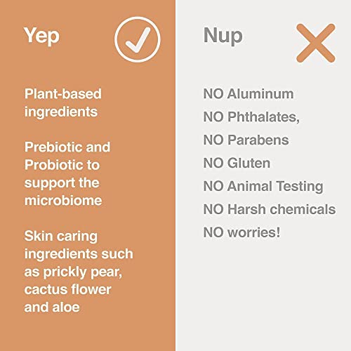 Hume Supernatural Aluminum Free Deodorant for Women & Men – Safe for Sensitive Skin – Probiotic, Plant-Based, Baking Soda Free, Aloe, & Cactus Flower, Anti Sweat, Stain & Odor – Amber Woods, 3-Pack - Image 4
