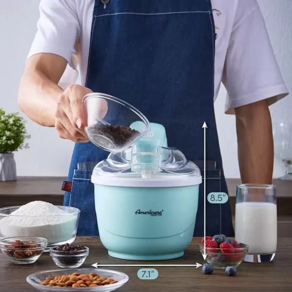 Ice Cream & Ice Cream Makers Collection Elite EIM520M 1 Quart Automatic Easy Homemade Electric Ice Cream Maker, Frozen Yogurt, Sorbet, Gelato Treat, with Recipes, Mint(Spearmint) - Image 7