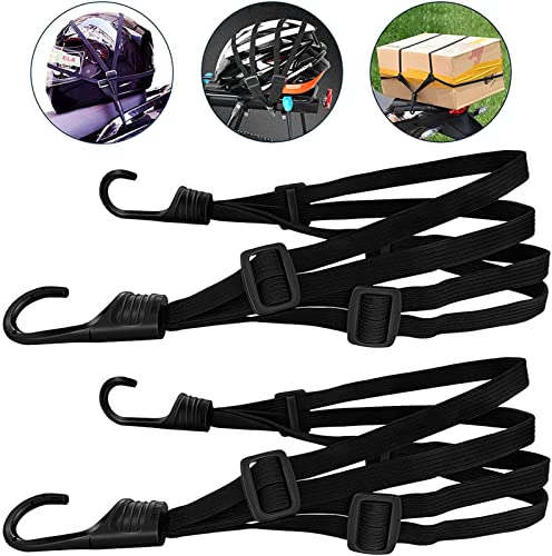 Luggage tensioner Helmet Luggage Strapping Rope Bicycle Tension Belt with Hook Elastic Luggage Belt Motorcycle Luggage Lashings Strap Tab Gear Rear Bag - Image 2