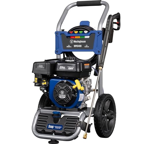 Westinghouse WPX3400 Gas Pressure Washer, 3400 PSI and 2.6 Max GPM, Onboard Soap Tank, Spray Gun and Wand, 5 Nozzle Set, for Cars/Fences/Driveways/Homes/Patios/Furniture - Image 20