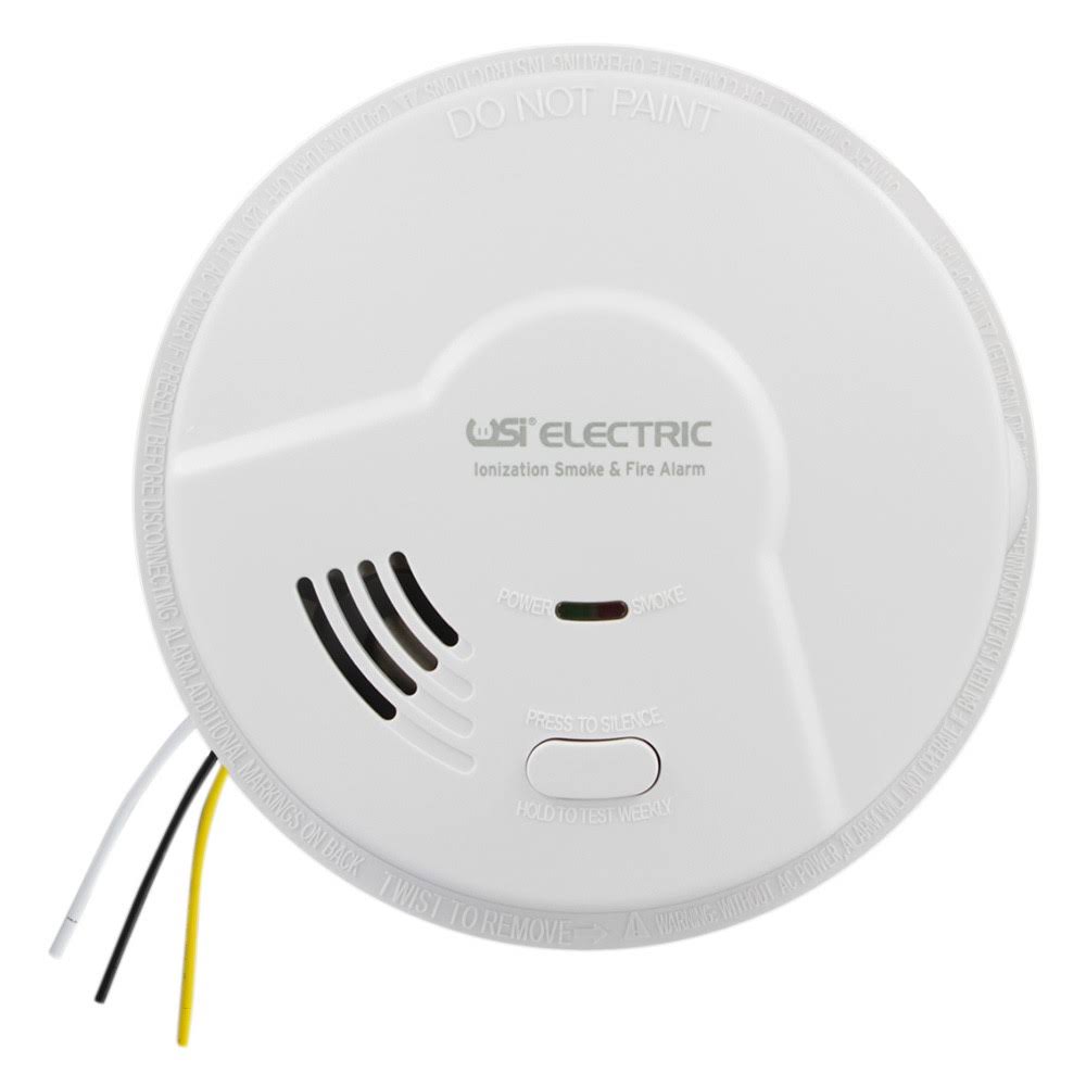 USI – (6 Pack) 5304 Hardwired Ionization Smoke and Fire Alarm with Battery Backup 5304-6PK