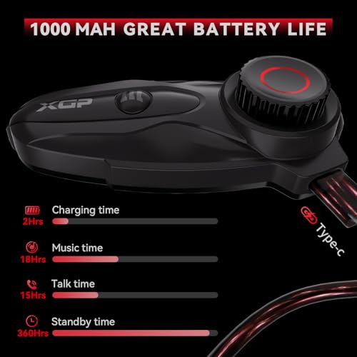 Motorcycle Bluetooth Headset V5.2 with Music Sharing, 2-Way Motorcycle Helmet Bluetooth with IP67 Waterproof, Motorcycle Communication Systems with Hi-FI Speakers for ATV/Snowmobile/Ski, 2 Pack - Image 8