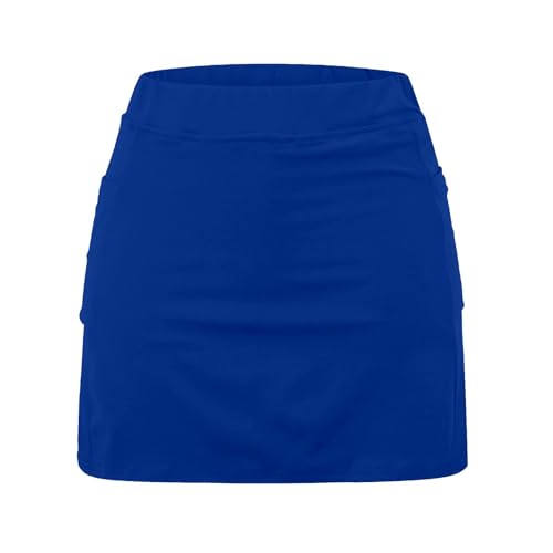 Womens Golf Skirt High Waisted Tennis Skorts for Women with Pockets Skirt with Shorts Tummy Control Plus Size Skort - Image 7