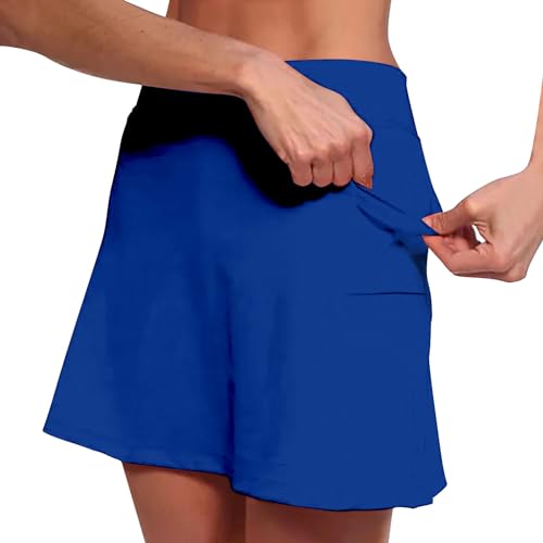 Womens Golf Skirt High Waisted Tennis Skorts for Women with Pockets Skirt with Shorts Tummy Control Plus Size Skort - Image 3