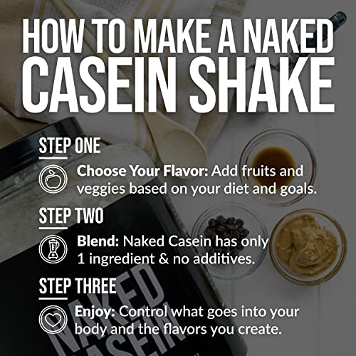 NAKED nutrition Naked Casein – Vanilla Micellar Casein Protein – 5 Pound Bulk, Gmo-Free, Gluten-Free, Soy-Free, Preservative-Free – Stimulate Muscle Growth – Enhance Recovery – 61 Servings - Image 6