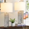 Brightever Table Lamp for Living Room – Touch Lamps Set of 2 with Dual USB Charging Ports, 3-Way Dimmable Farmhouse Lamps for Nightstands, Rustic Bedside Lamp for End Tables, 2 A19 LED Bulbs Included