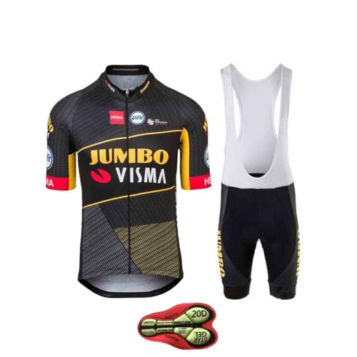 Men’s Cycling Jersey Set Shirt & 20D GEL Bib Shorts Summer Mountain Bike Suit Road Bicycle Team Racing Uniform Clothes