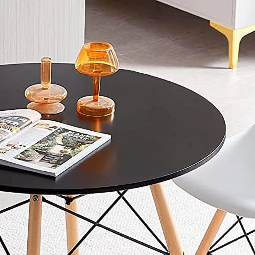 xrboomlife White Dining Table 31.5”u2013Small Round Modern Dining Room Table Kitchen Table Coffee Table – for 2 to 4 People - Image 6