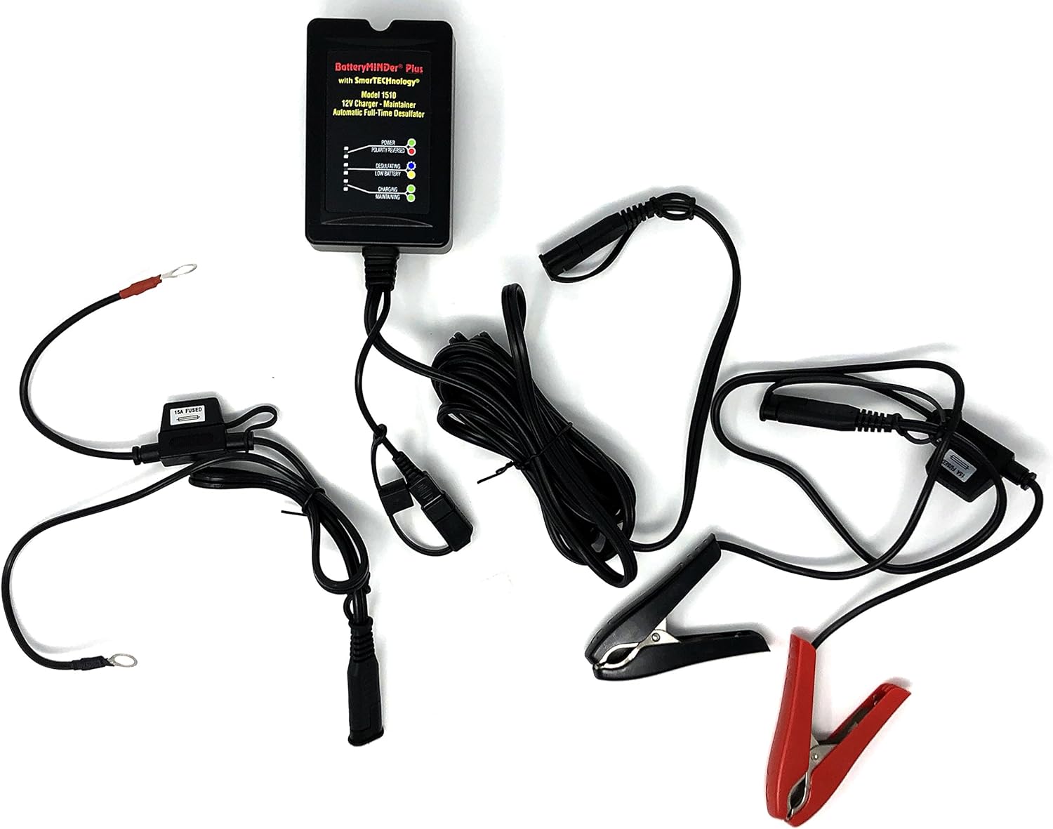 BatteryMINDer 1510: 12 Volt-1.5 Amp Battery Charger, Battery Maintainer, and Battery Desulfator ?C Designed for Cars, Trucks, Motorcycles, ATV, Boats, RV