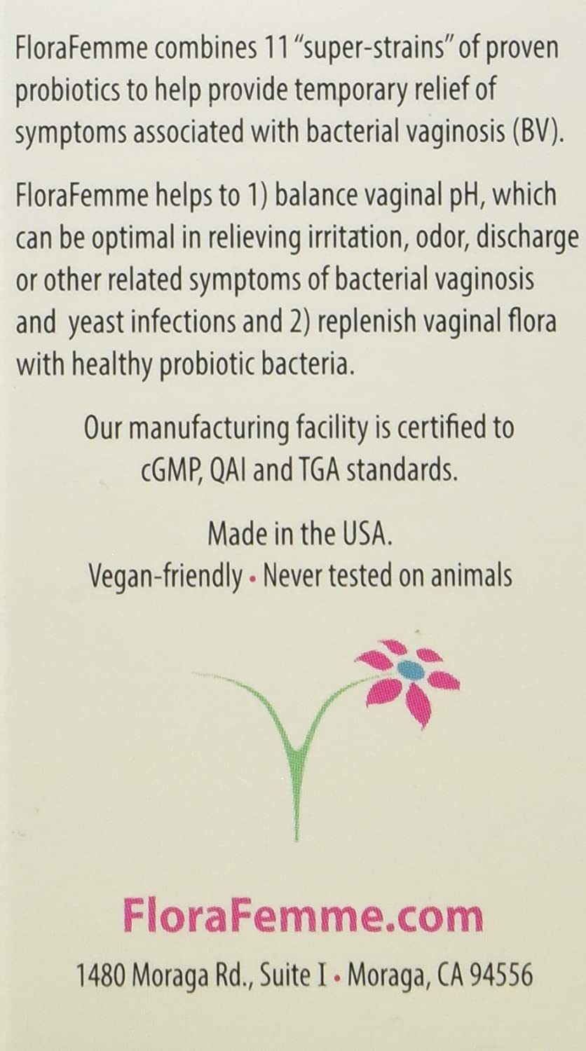 FloraFemme – pH Balanced Vaginal Probiotic Suppositories – Supports pH Balance of Yeast & Bacteria for Feminine Freshness! Supports Restoration of Healthy Vaginal Flora & Eliminates Vaginal Odor! - Image 2