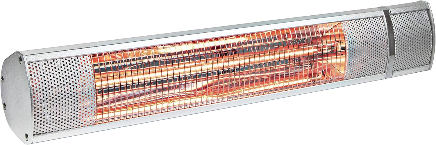 Comfort Zone CZPH20RSL Outdoor and Indoor Patio Heater – Wall-Mounted Heating Device with Halogen Tube and Adjustable Heat Output – Waterproof Warmer for Residential and Commercial Spaces - Image 8