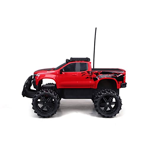 Maisto Tech R/C 1:16 Scale 2.4 GHz Off Road 2019 Chevrolet Silverado, Red - Image 12