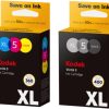 Kodak Verite 5 Replacement Inks (AL11CA) XL Black and Color Ink Jet Cartridge Bundle Compatible with All Kodak Verite Printers